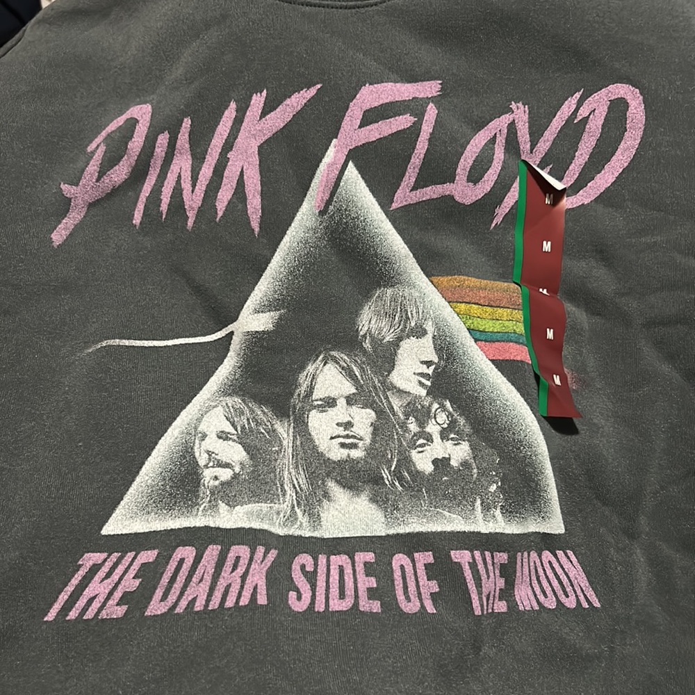 Women’s Pink Floyd Graphic sweatshirt color gray NWT - Picture 4 of 6